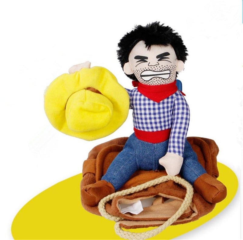 Hotumn Christmas Dog Costume Pet Costume Pet Suit Cowboy Rider Style Dog Halloween Costume Pet Funny Clothes (XS, Cowboy Rider) - Image 4